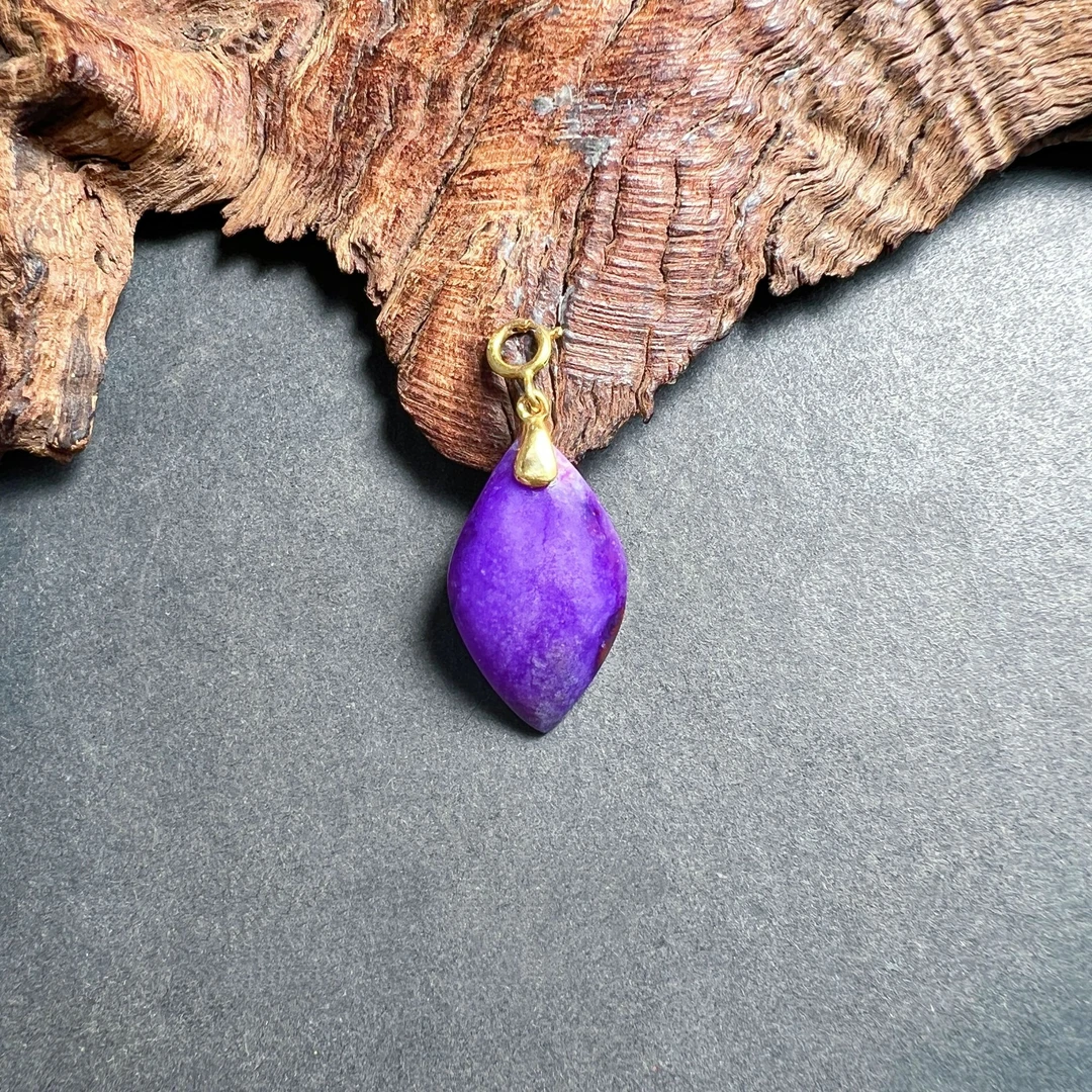 【圣芭黎】天然舒俱来吊坠菱形帝王紫18K22-13/D1618多样性发一