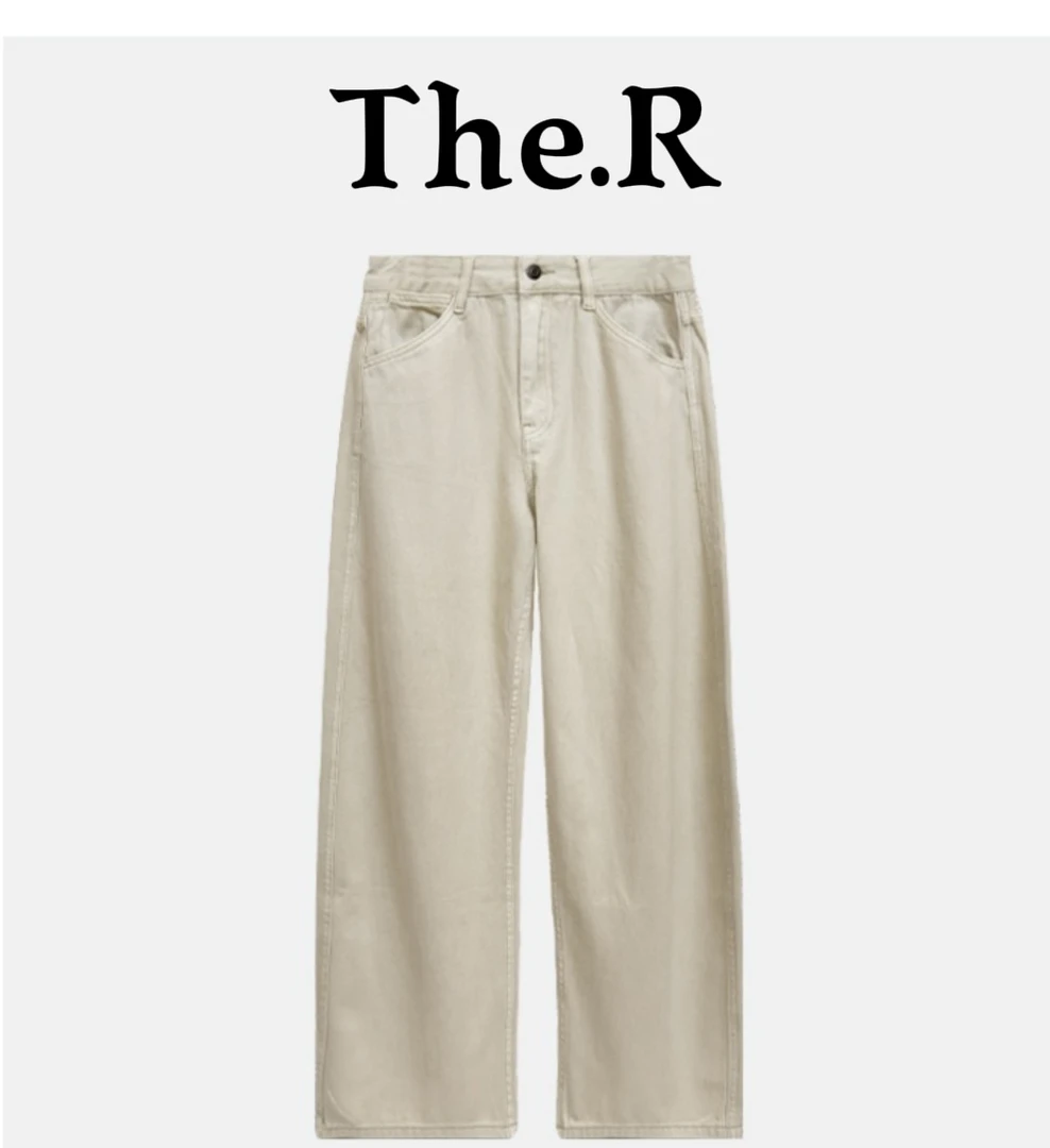 【范范极简高端】夏季爆款不闷热不缩水不变形高腰老钱感牛仔弯刀裤