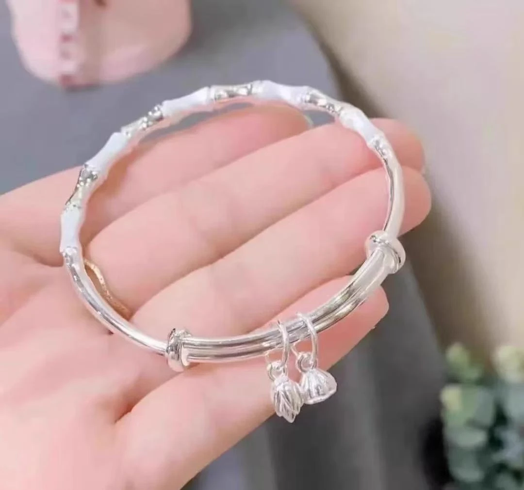 999.9银竹节【两世欢】开口