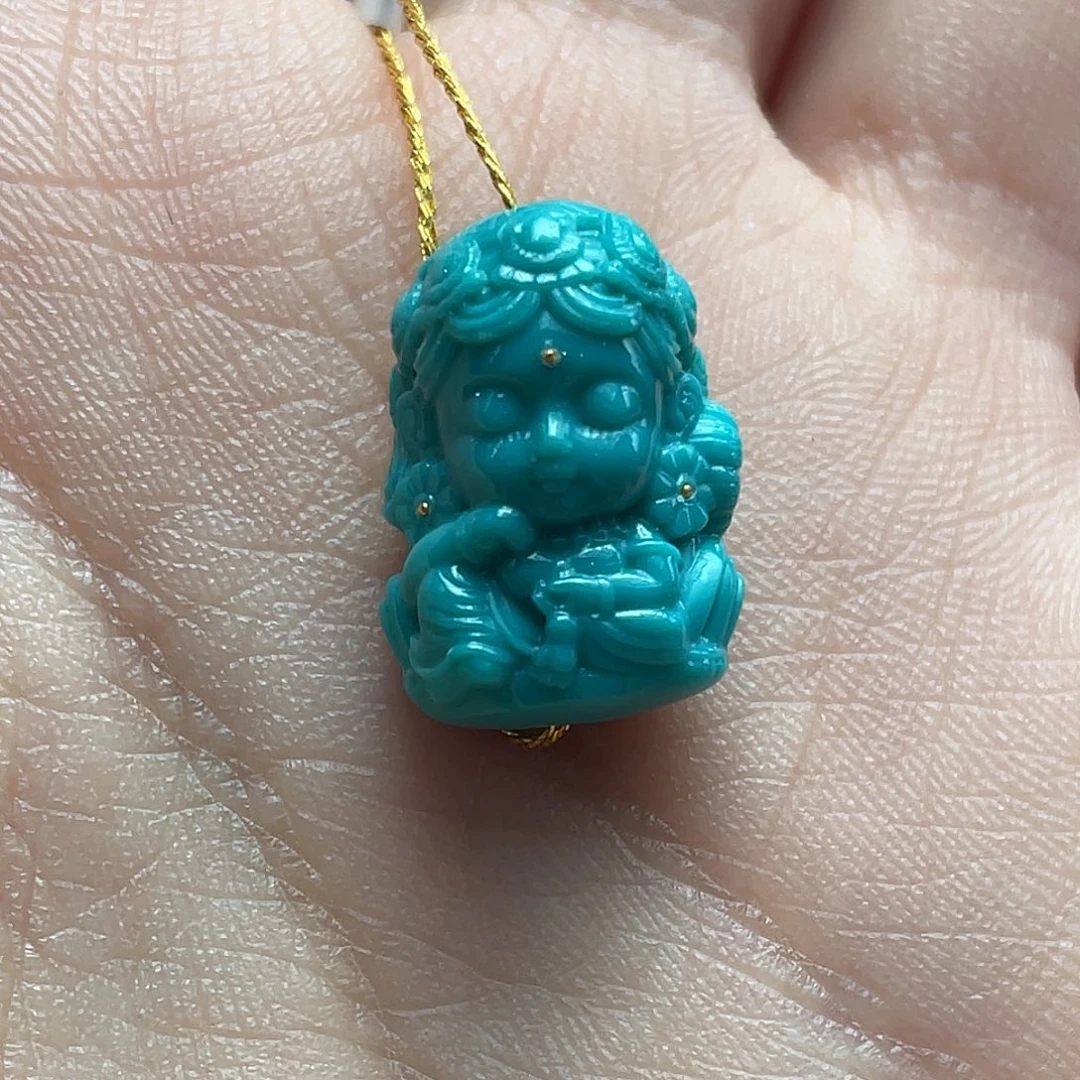 绿松石未镶嵌颈饰
