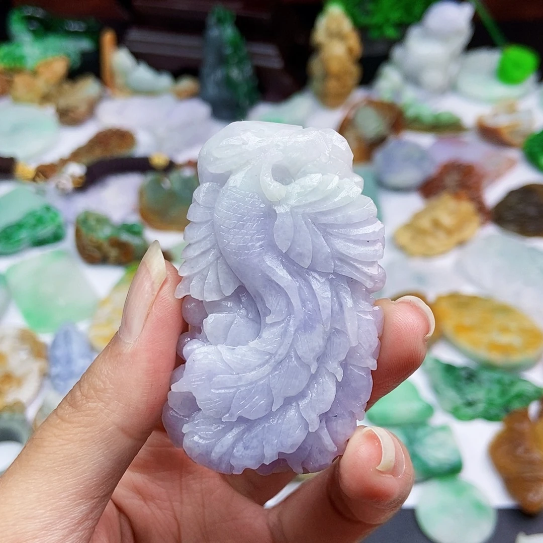 定制翡翠未镶嵌凤凰
