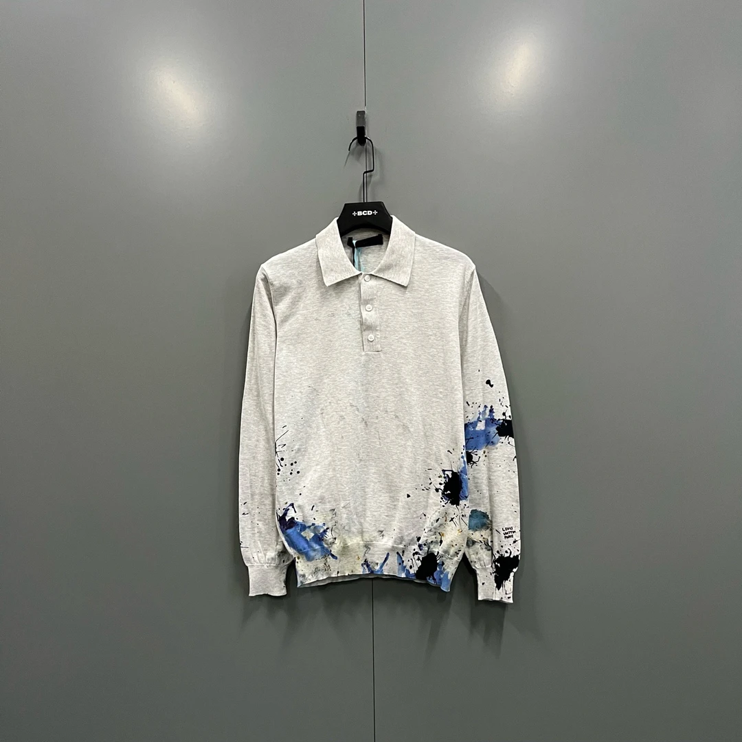 99新 LouisVuitton/路易威登 (ll) 泼墨针织长袖 尺码如图/207078