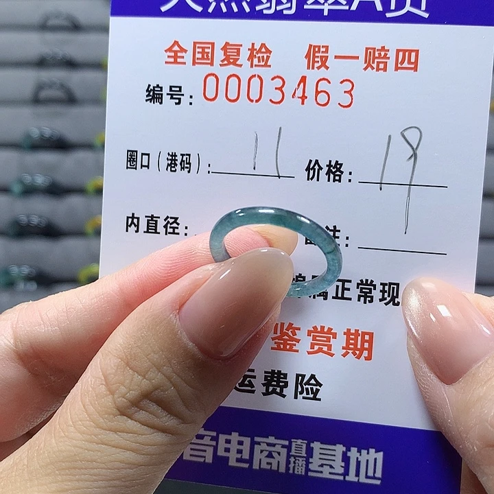 未镶嵌戒圈翡翠dg3463