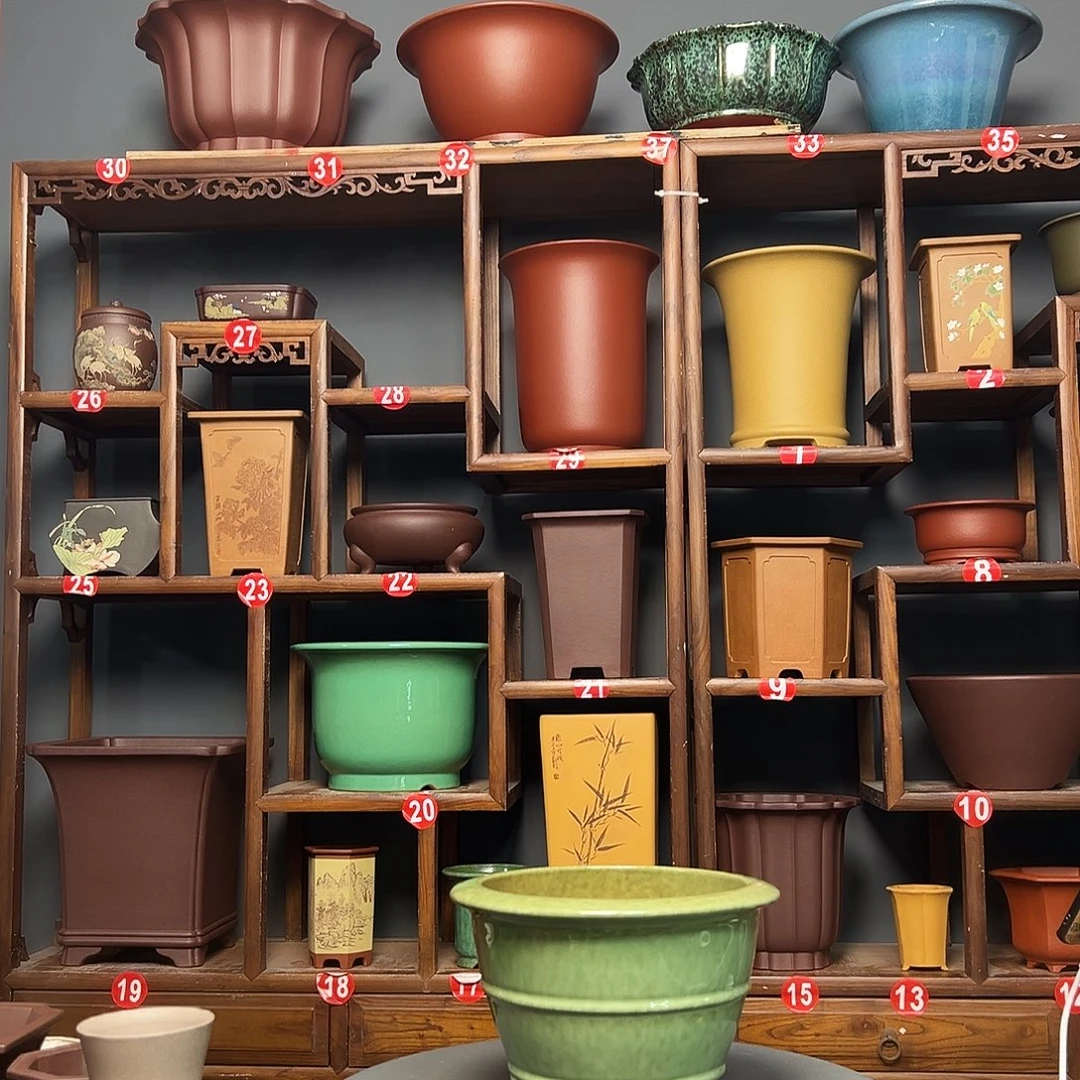 往***风紫砂花盆紫砂花盆