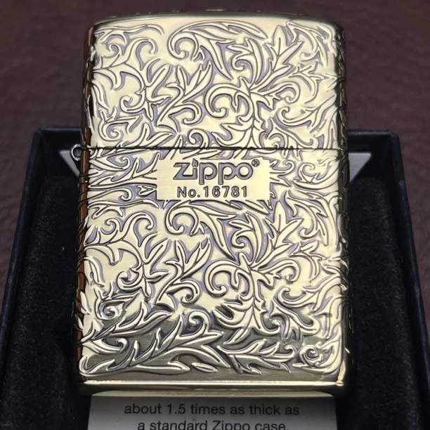 【CC】Zippo打火机古铜五面精雕唐草