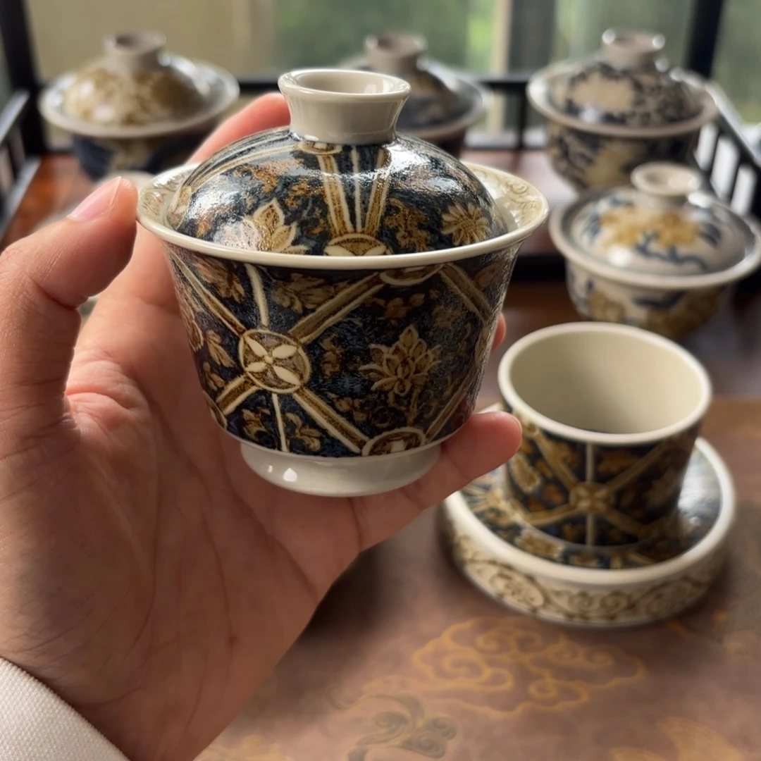 摆件景德镇手绘茶器