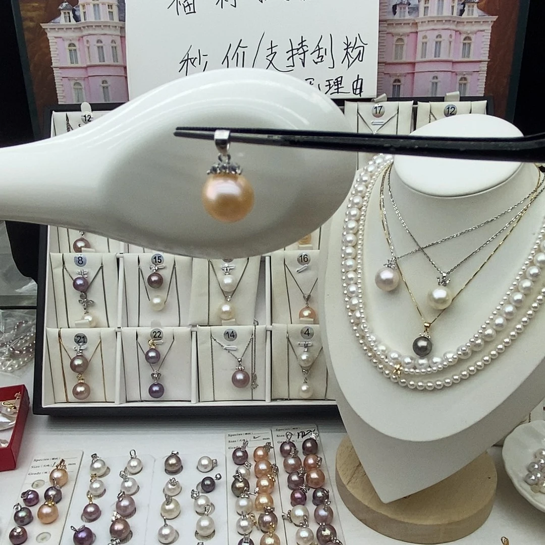 珍珠银S925镶嵌淡水珍珠