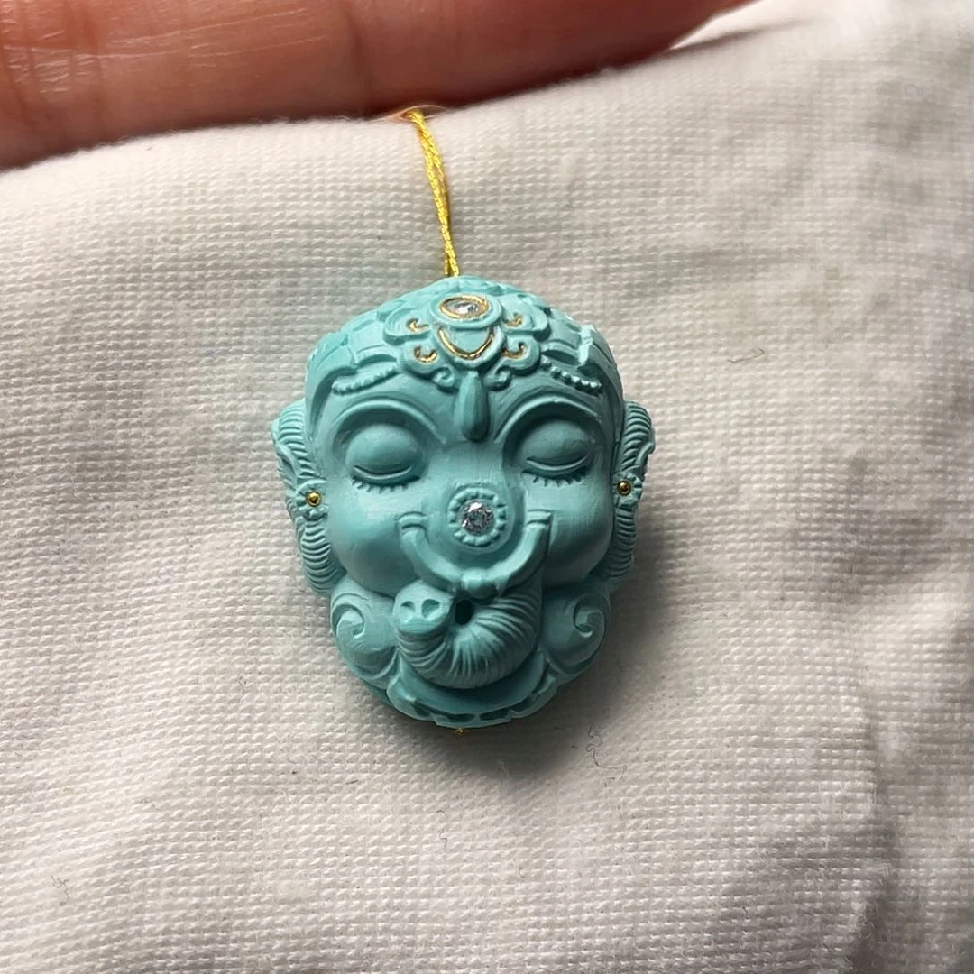 绿松石珠宝半成品未镶嵌