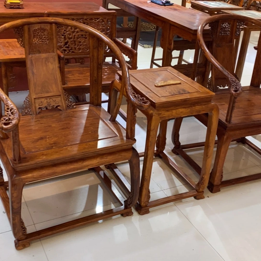 香枝木类成套家具云**皇降香黄檀皇宫椅三件套订金