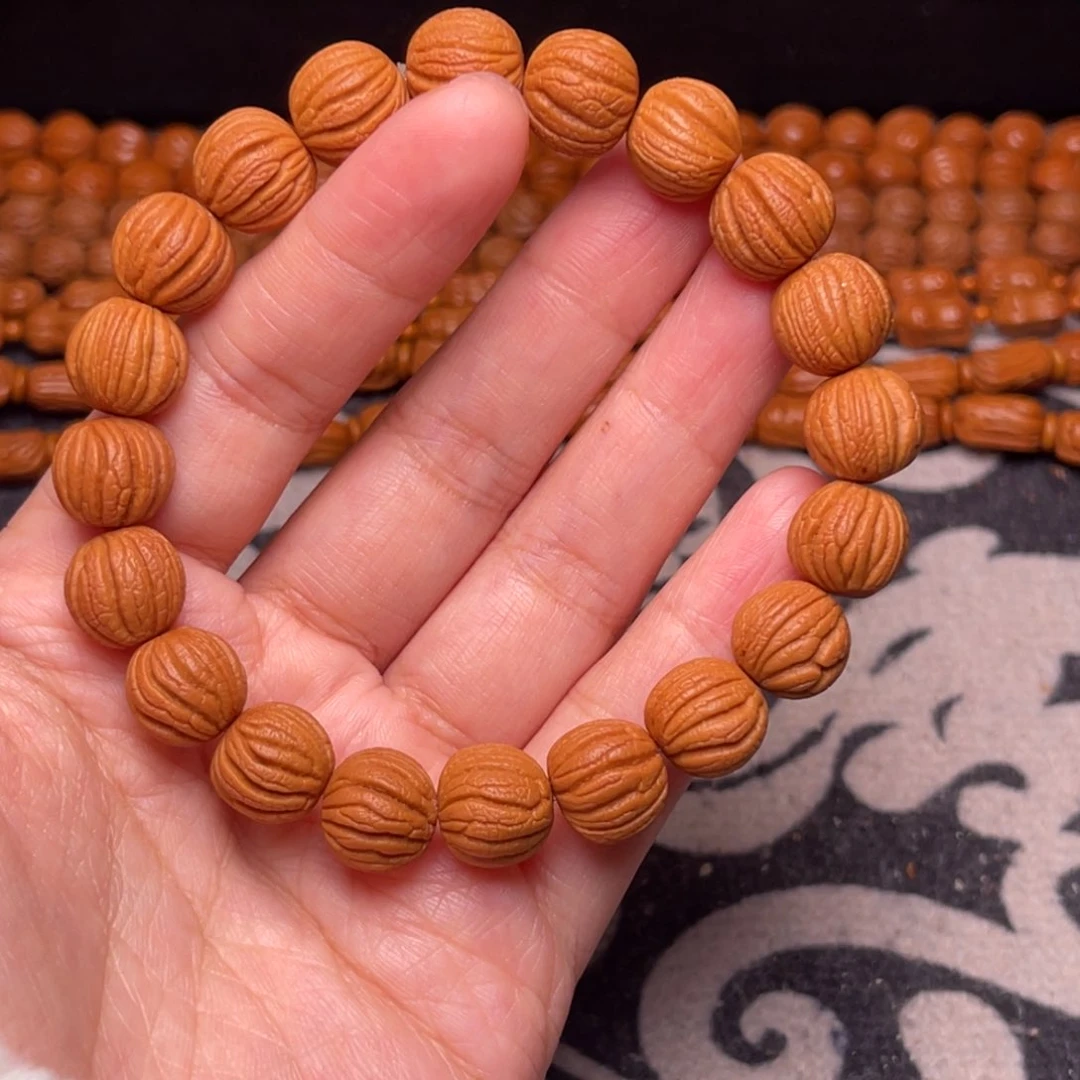 手串桃核龙纹八棱13