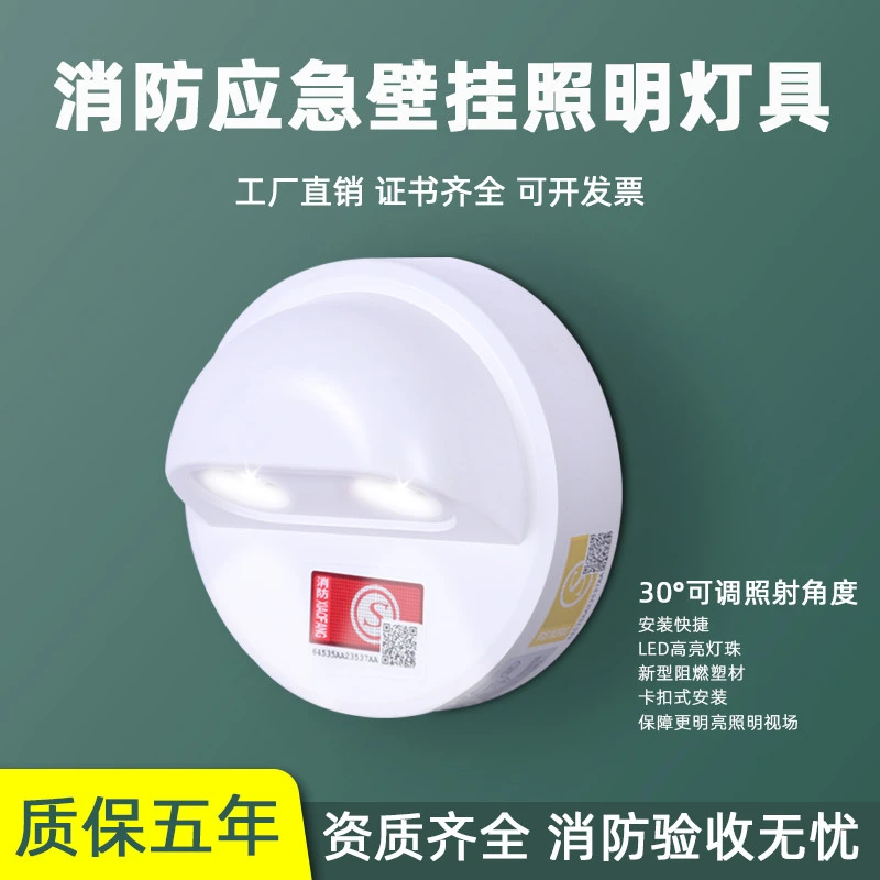 消防应急照明灯壁挂式过道楼梯口停电备用壁灯家用应急照明灯
