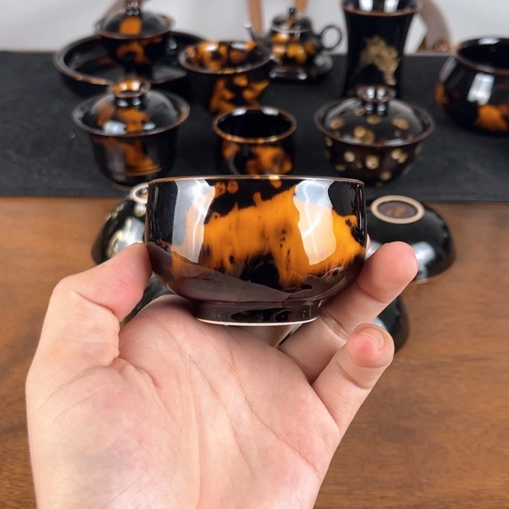 杯玳瑁釉禅定主人杯