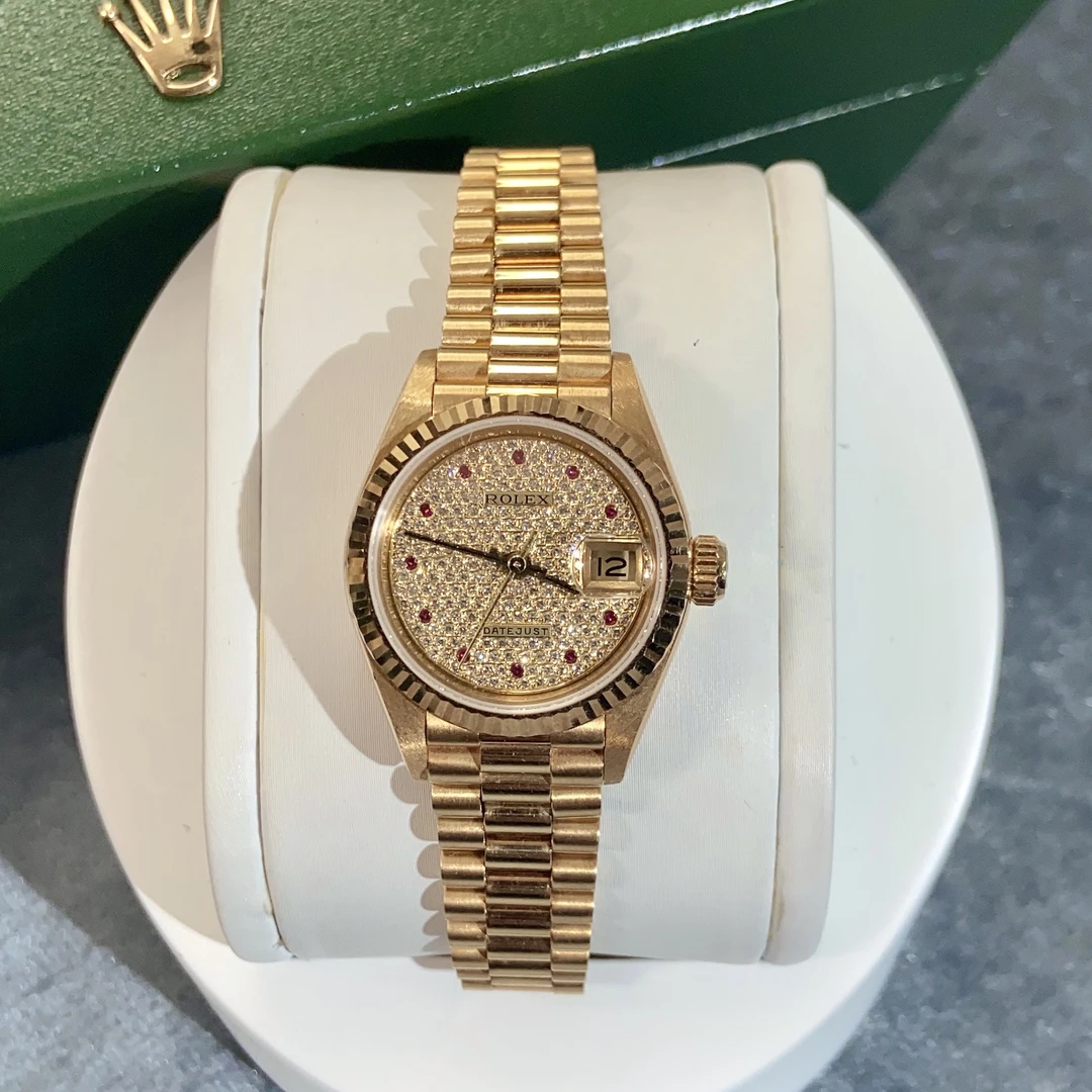 99新 Rolex/劳力士 69178/26盘/原盘原钻/18K黄金/自动机械/单表