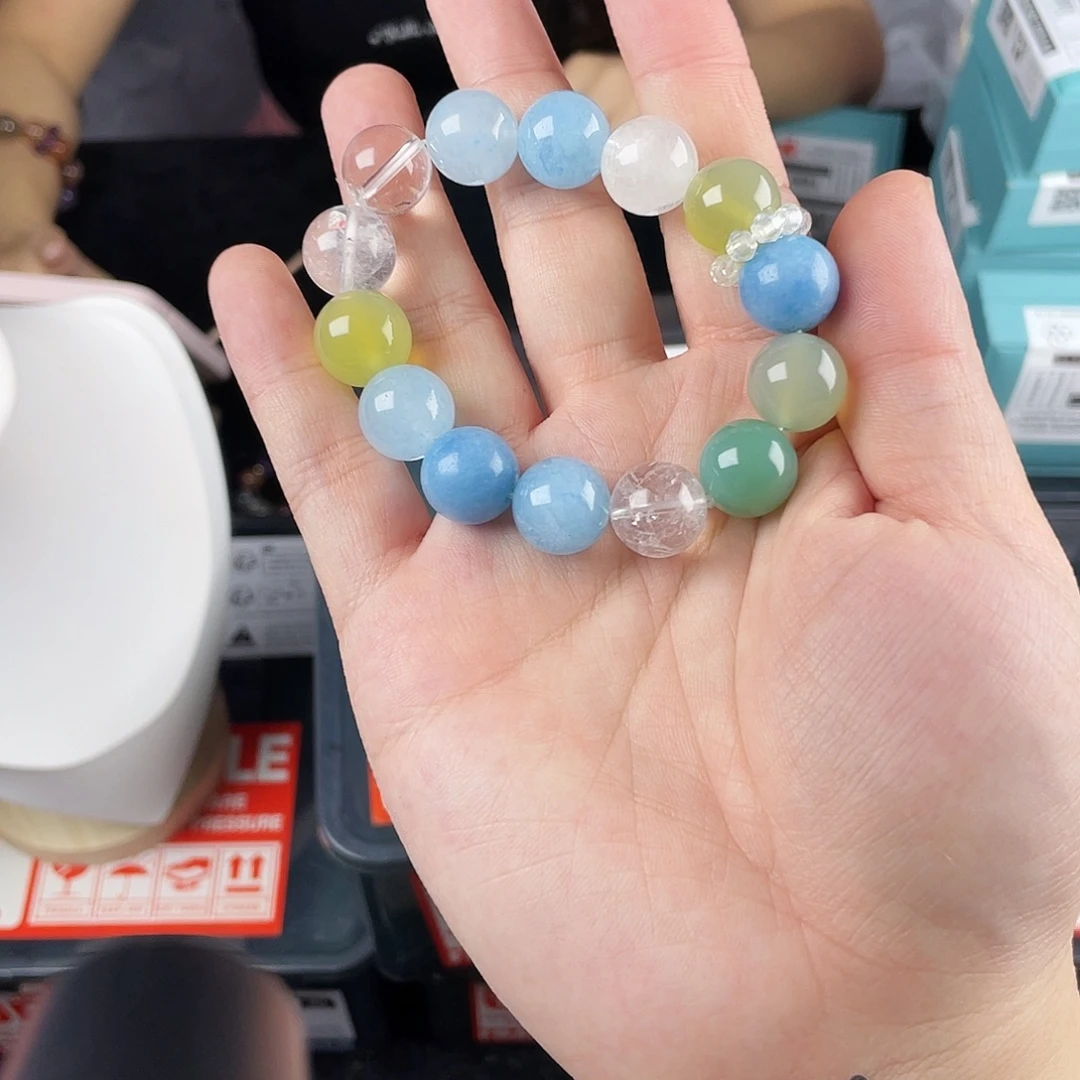 水晶手链银S925镶嵌