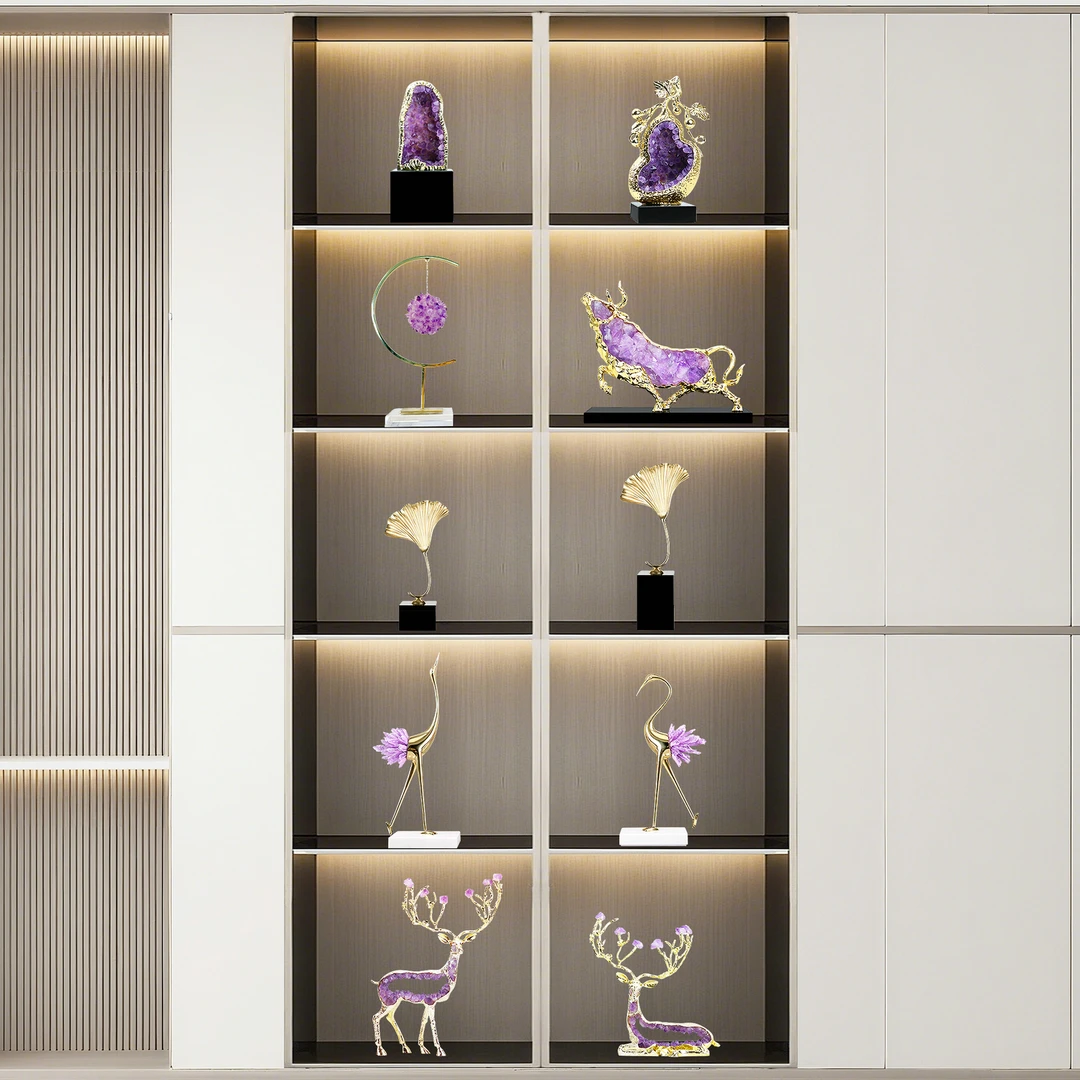 酒柜装饰品摆件轻奢高端套装家居书柜客厅玄关电视柜餐边柜工艺品