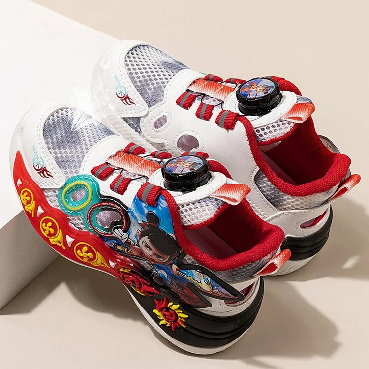 中国风透气男中大童夏季轻便软底运动童鞋儿童鞋子