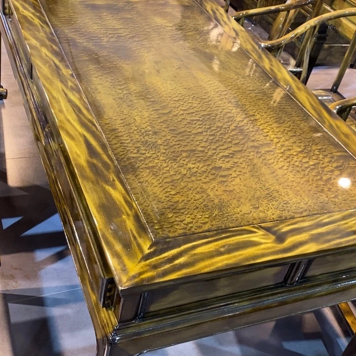 用***9楠木茶桌八件套1.98米