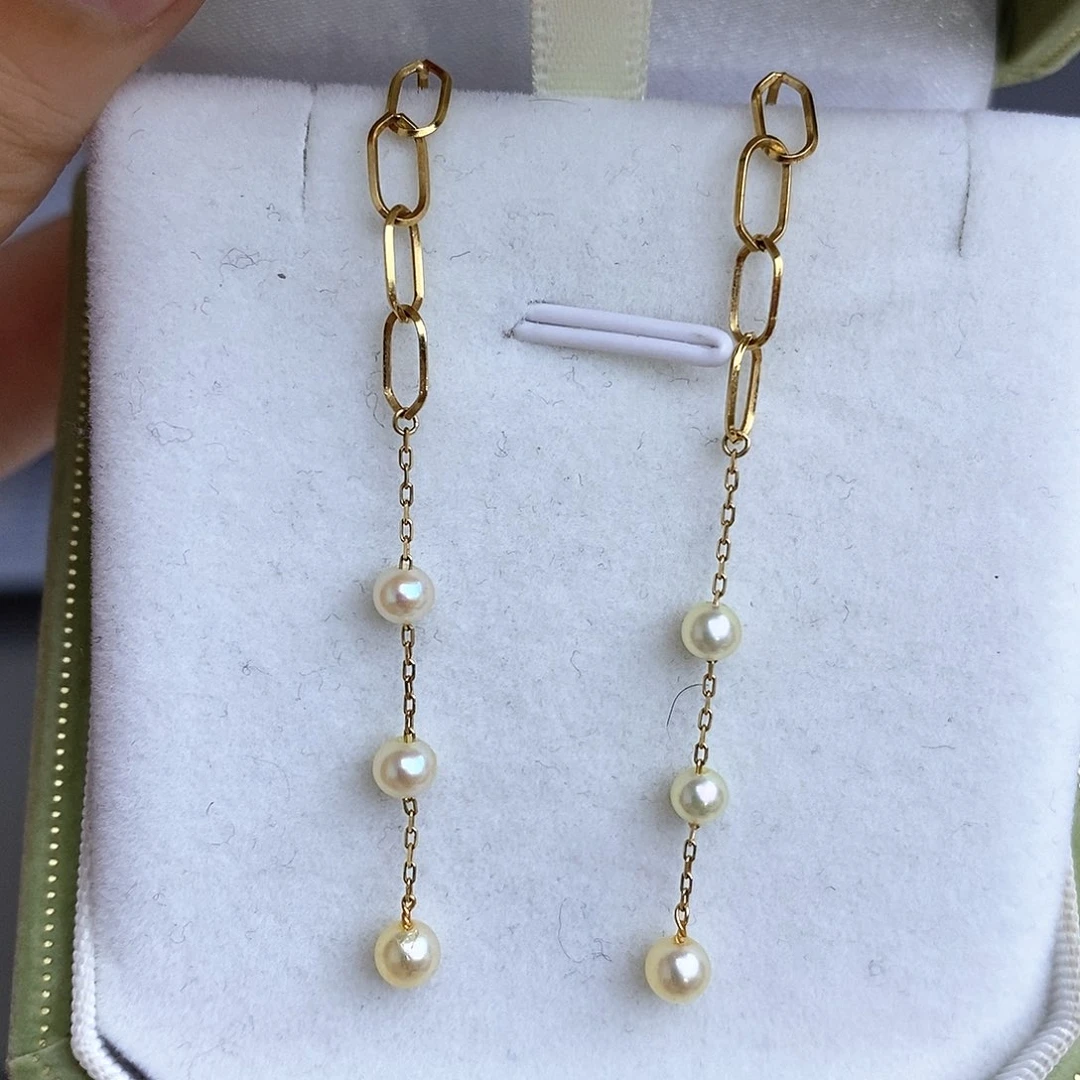 未镶嵌海水珍珠耳饰定制海水耳线