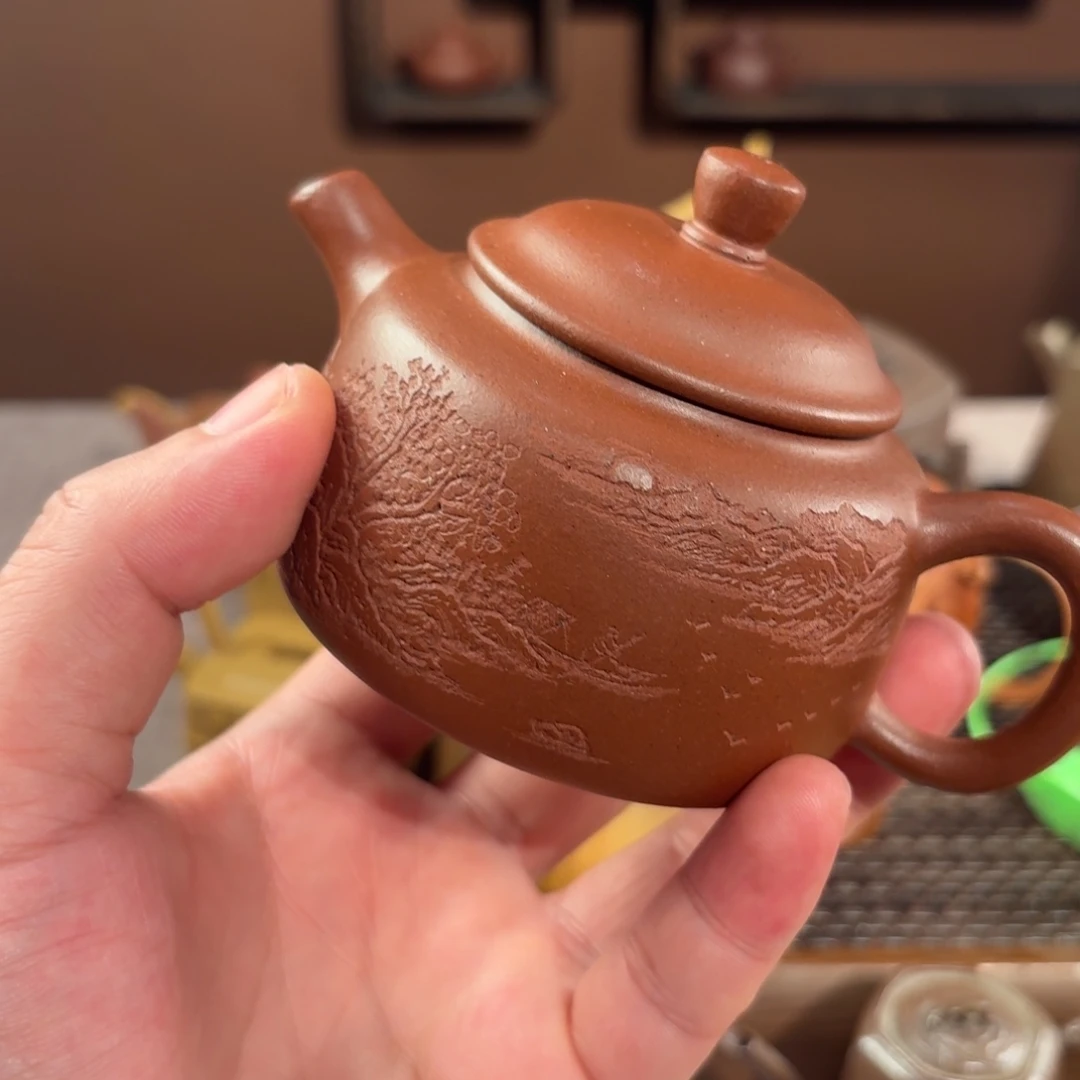 茶壶紫砂紫气东来