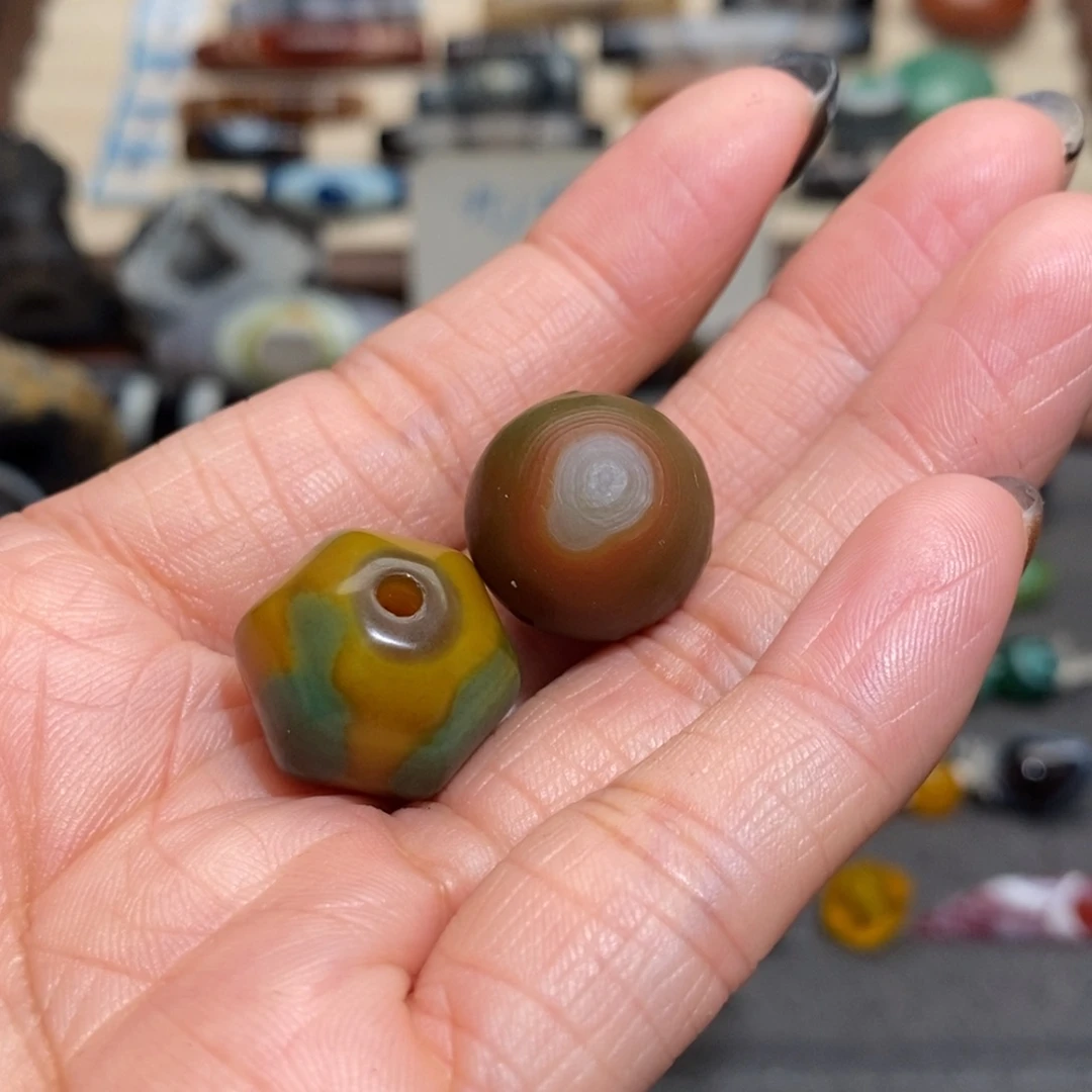 木***番玛瑙/玉髓合金手链