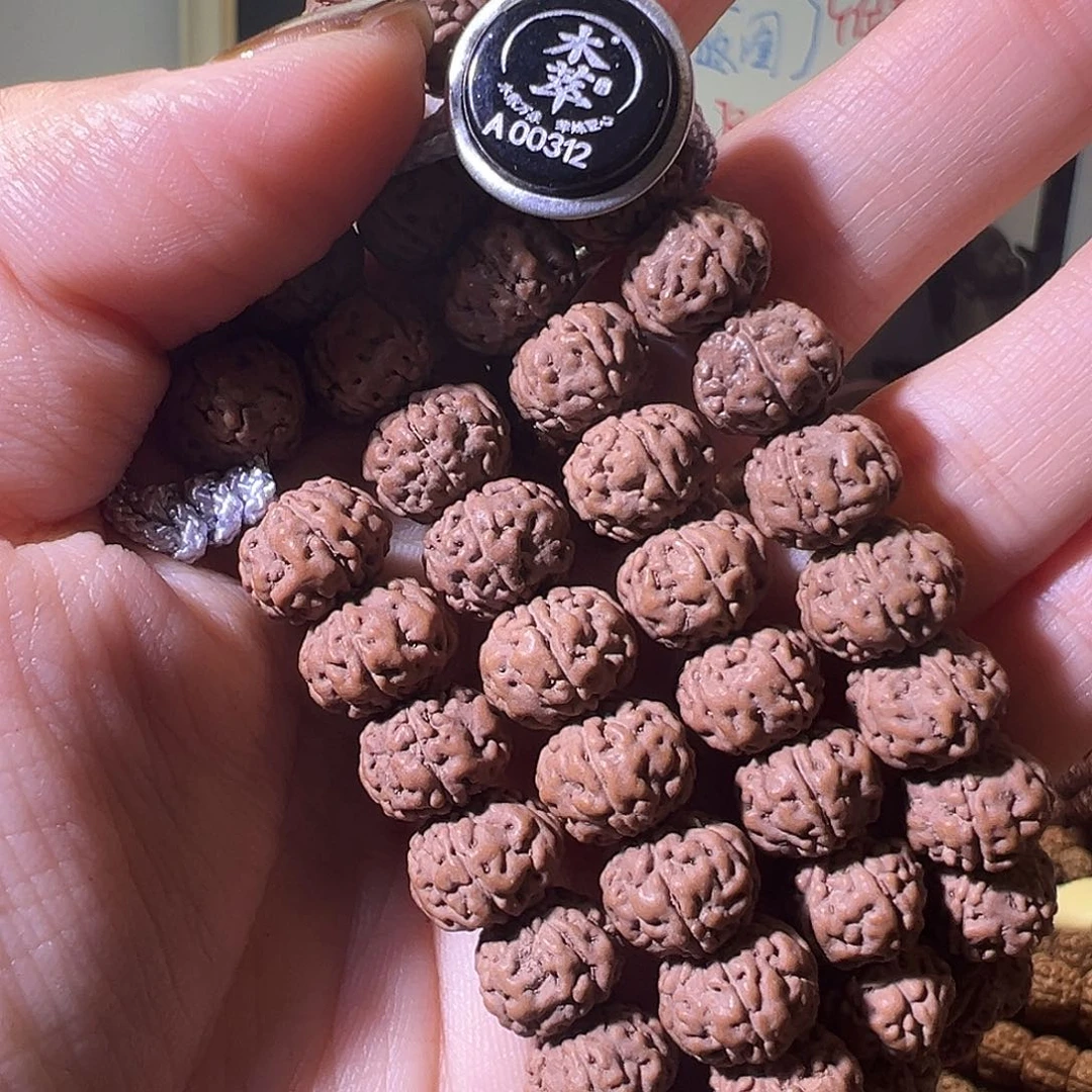 简***点手串金刚菩提简单勿里达老树王10MM108长串