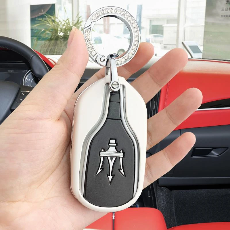 玛莎拉蒂车钥匙套吉博力Ghibli总裁扣Levante莱万特钥匙保护套女