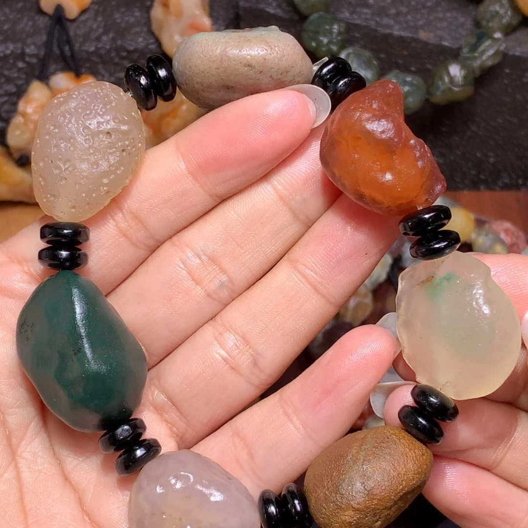 未镶嵌玛瑙/玉髓珠宝半成品