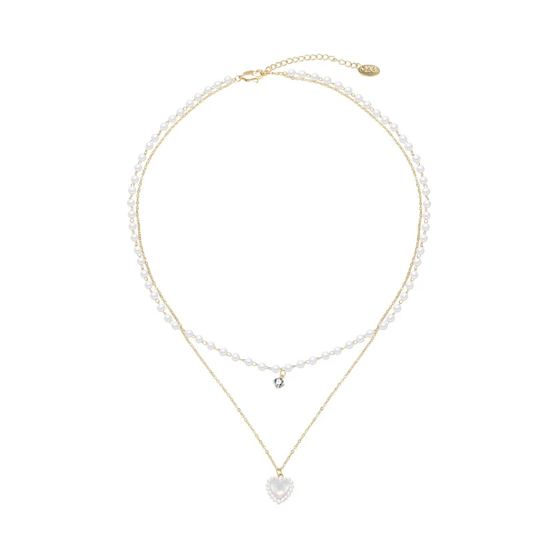 钛钢亚克力吊坠ins风项链女百搭小众设计高级感轻奢锁骨链爱心吊