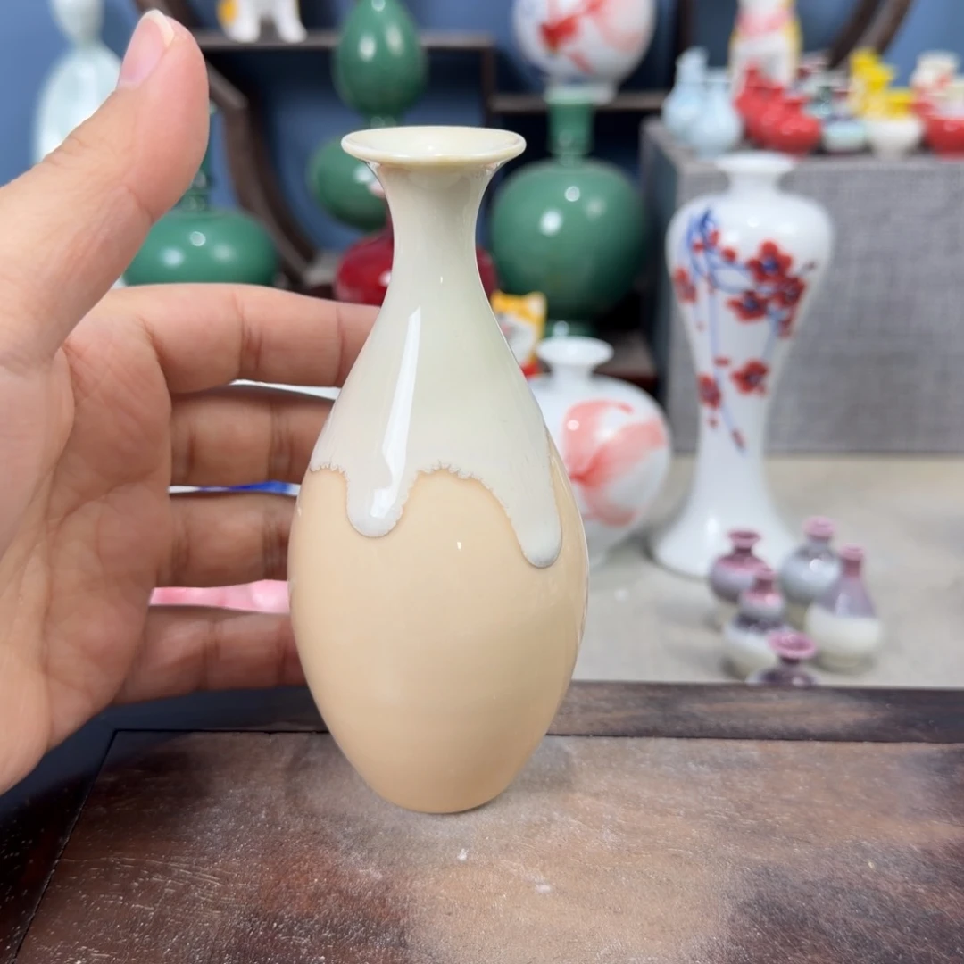 陶瓷手工小花器摆件