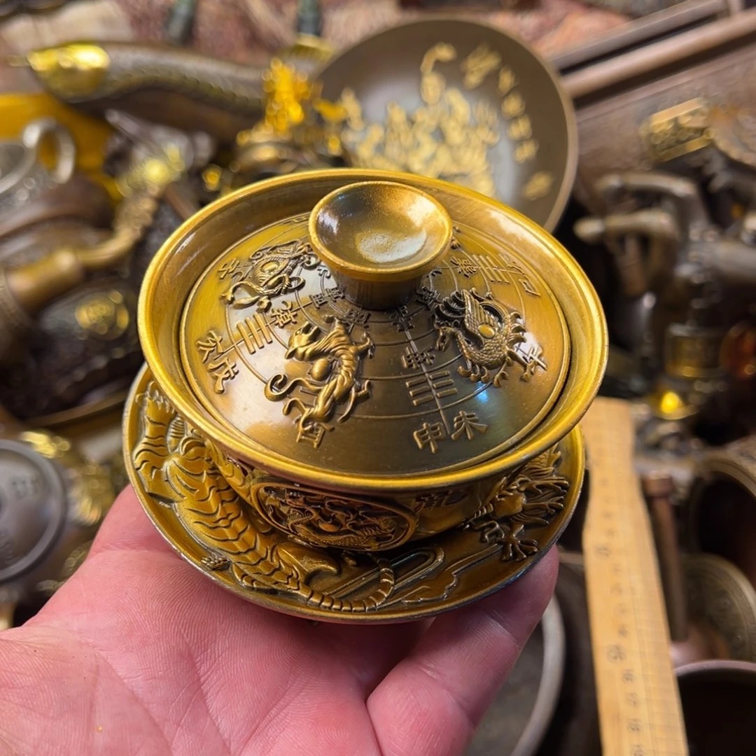 茶壶香炉铜器摆件