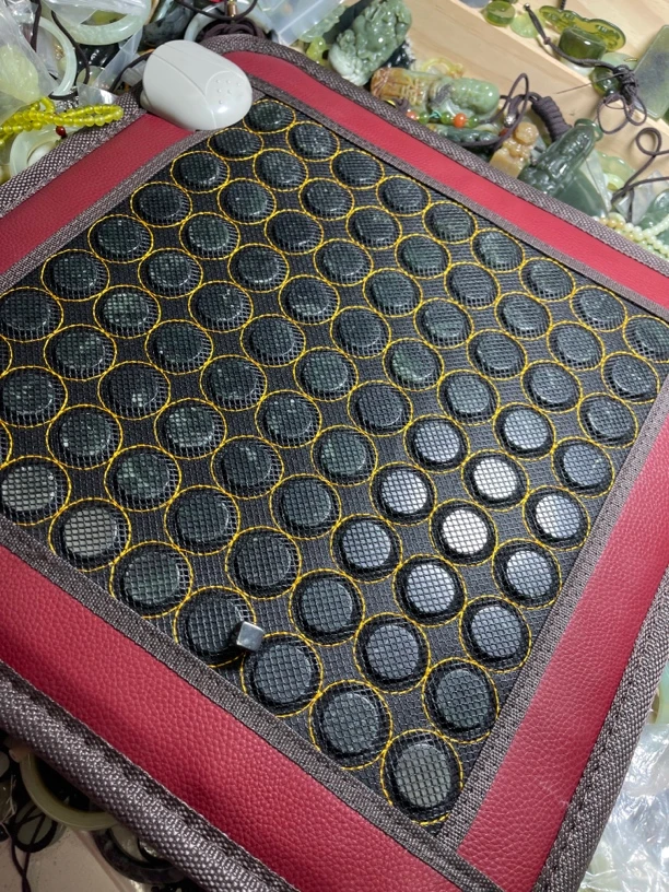 天然玉石药王石一个加热