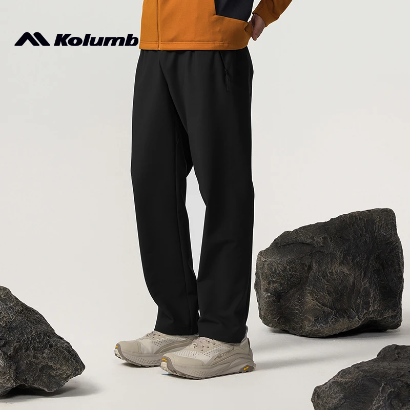 kolumb/哥仑步软壳裤男士秋冬户外徒步登山长裤保暖防风四面弹
