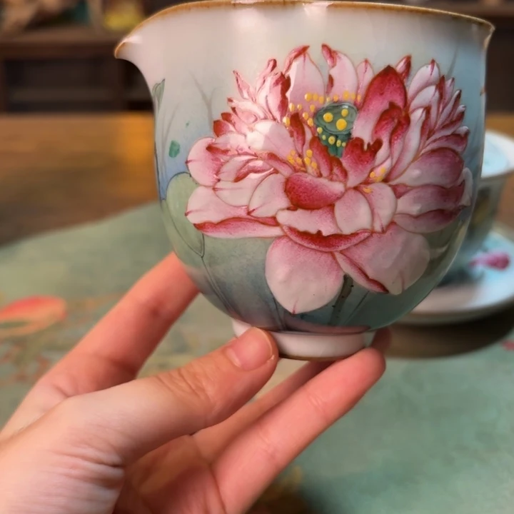 柴烧纯手工手绘陶瓷