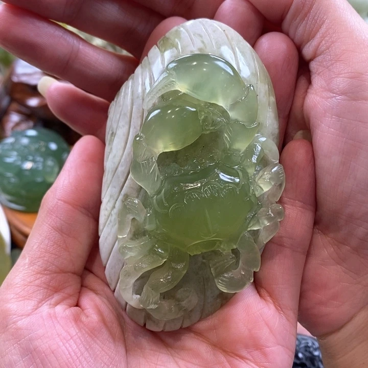 蛇纹石玉未镶嵌手把