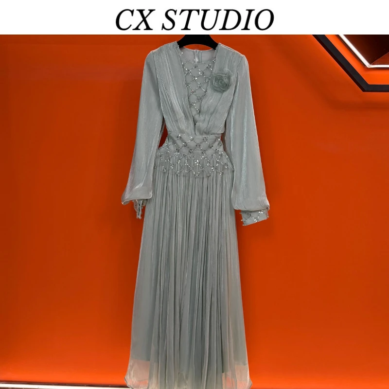 QC编码38 经典收腰轻奢时尚 连衣裙（定制女装）CX131