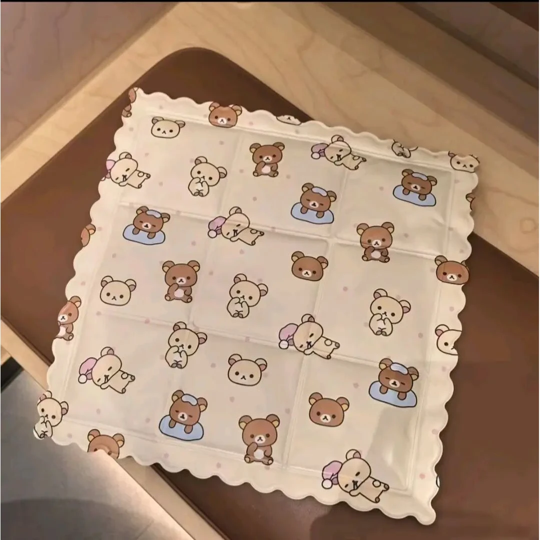 【家居好物】睡觉轻松熊可爱KT冰垫办公室教室降温坐垫夏日清凉垫g