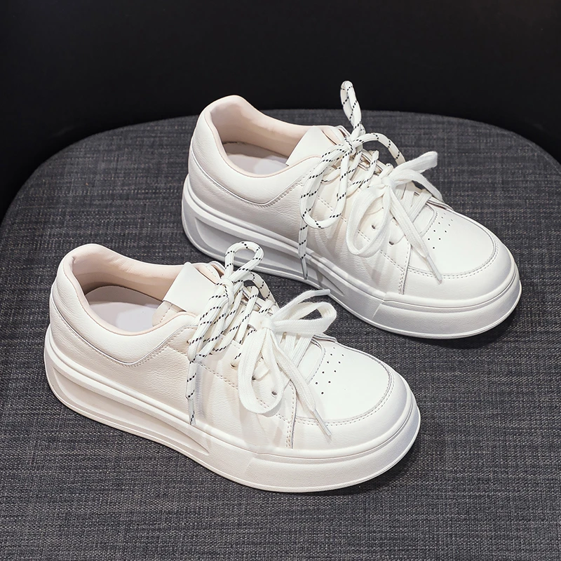 【新品】真皮小白鞋女2025四季百搭休闲鞋时尚复古运动板鞋爆款潮鞋