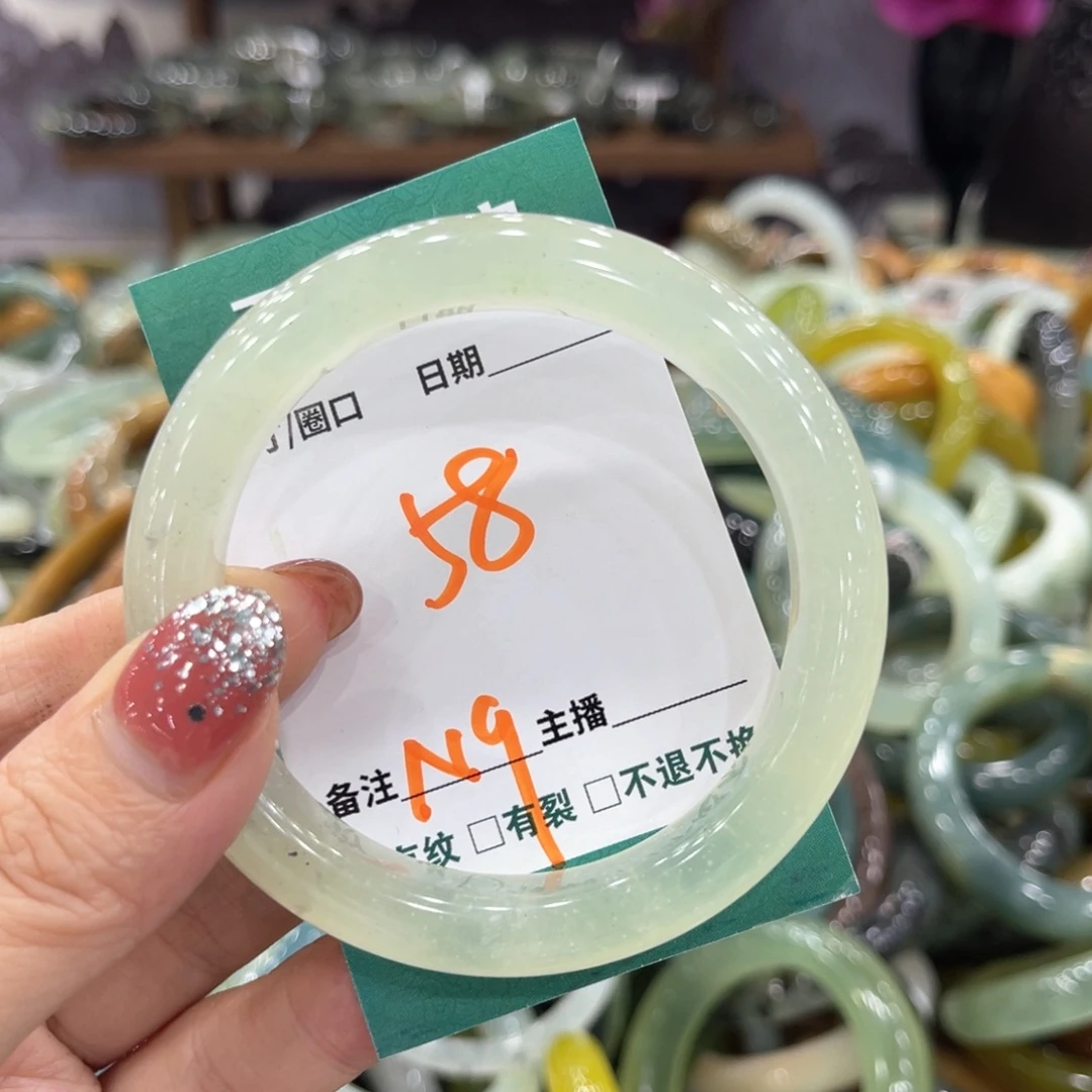 未镶嵌蛇纹石玉手镯手镯