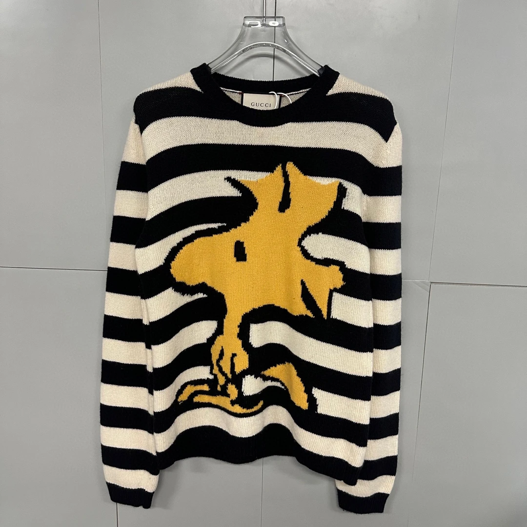 未使用 GUCCI/古驰 Snoopy 史努比联名针织毛衣 M码 D19777