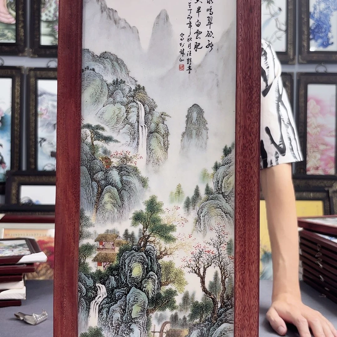 摆件景德镇陶瓷瓷板画