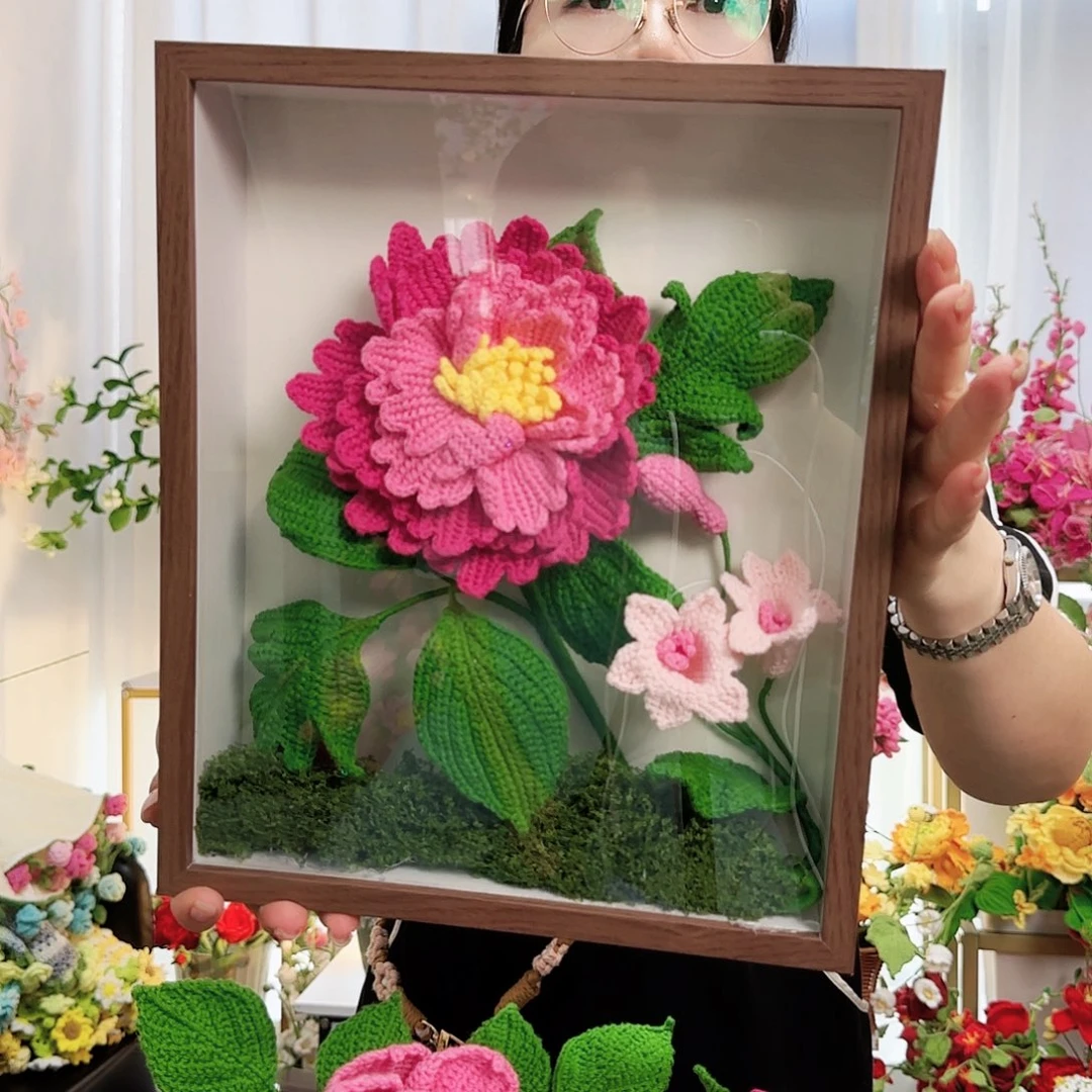 莱赛尔纤维棉手工钩织花花