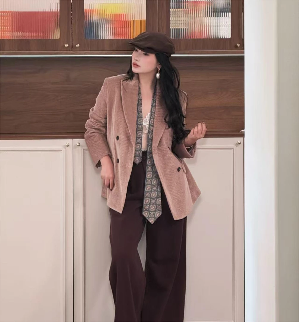 未使用 MaxMara  灯芯绒西装外套katanga