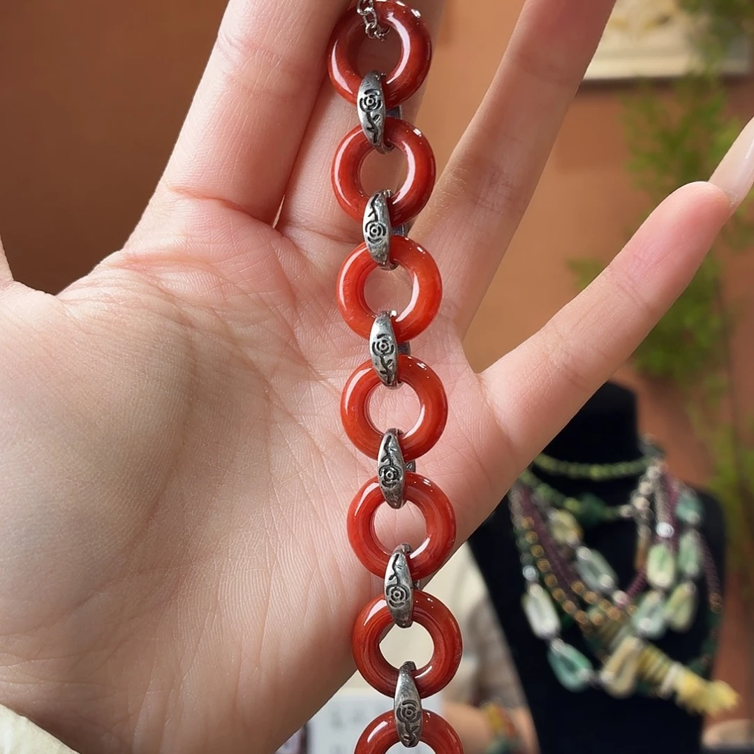 翡翠未镶嵌耳饰手串