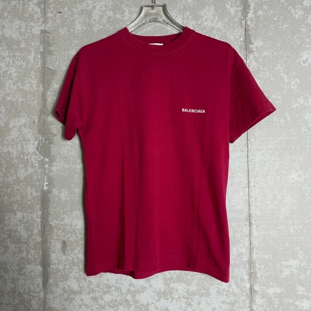 未使用 Balenciaga/巴黎世家 S*1/红色字母印花圆领短袖/11168/JP