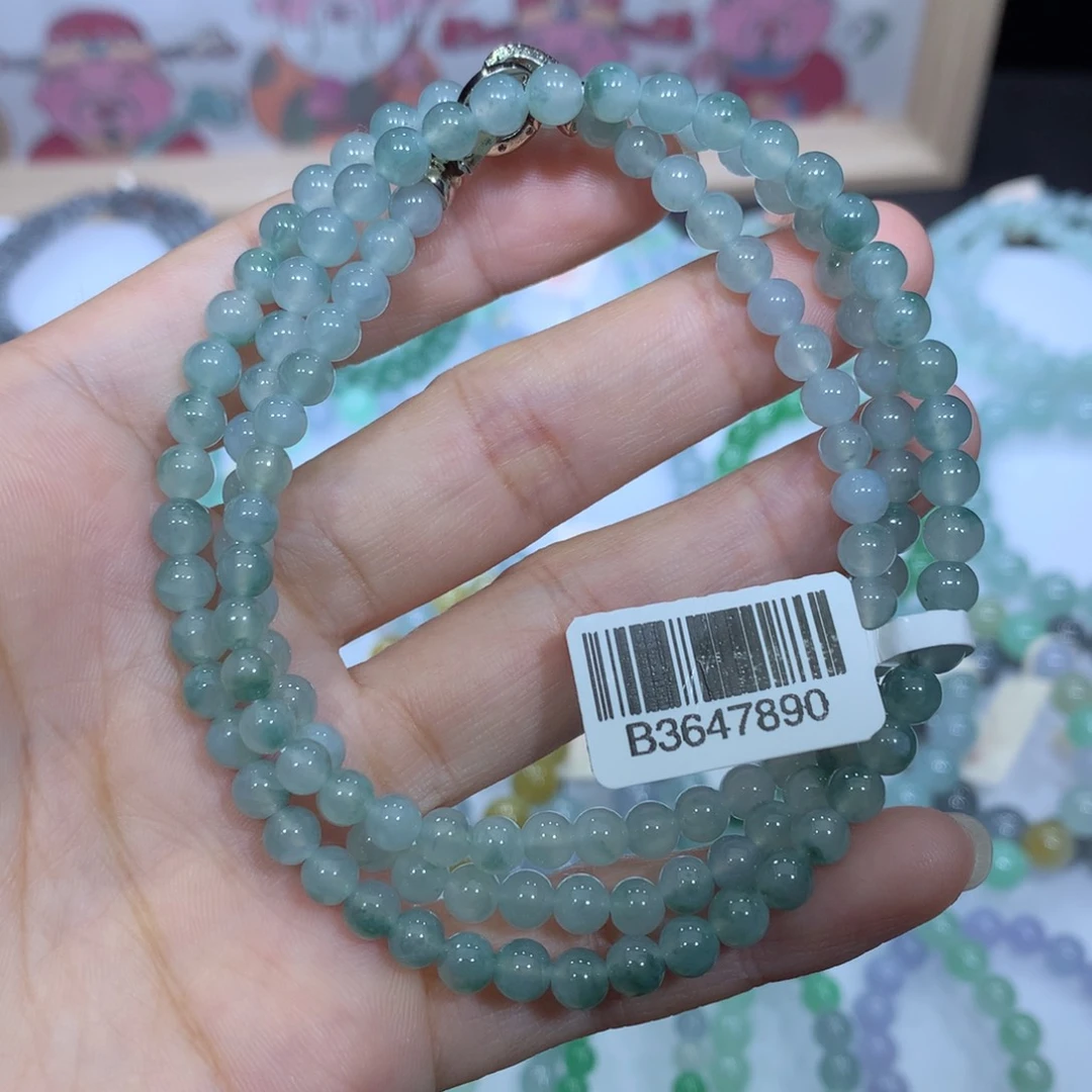 翡翠未镶嵌手链天然