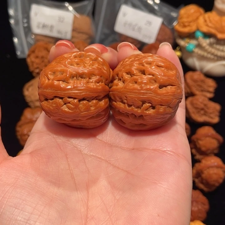 文玩核桃把件42平谷元宝175