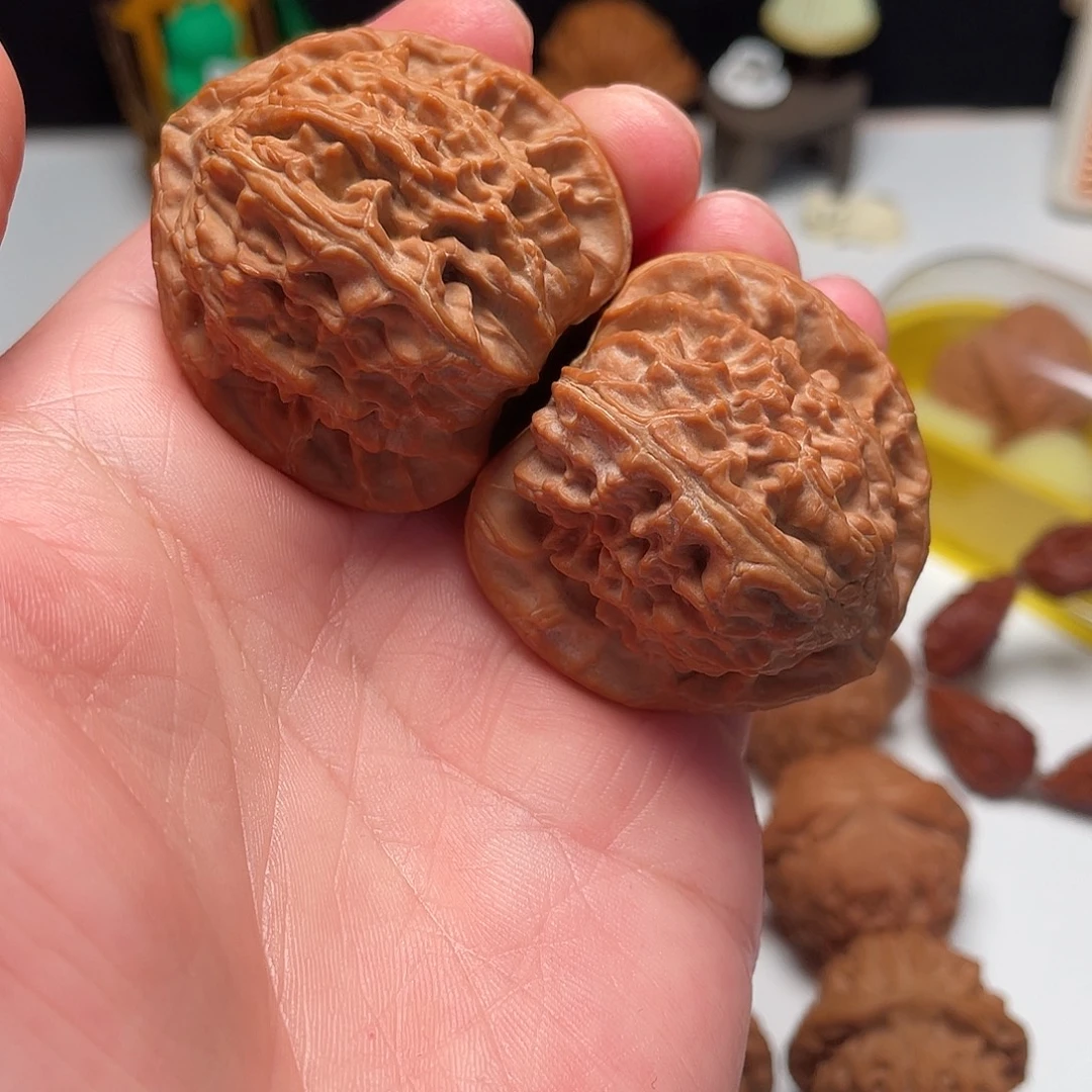 吊坠文玩核桃三角白无药