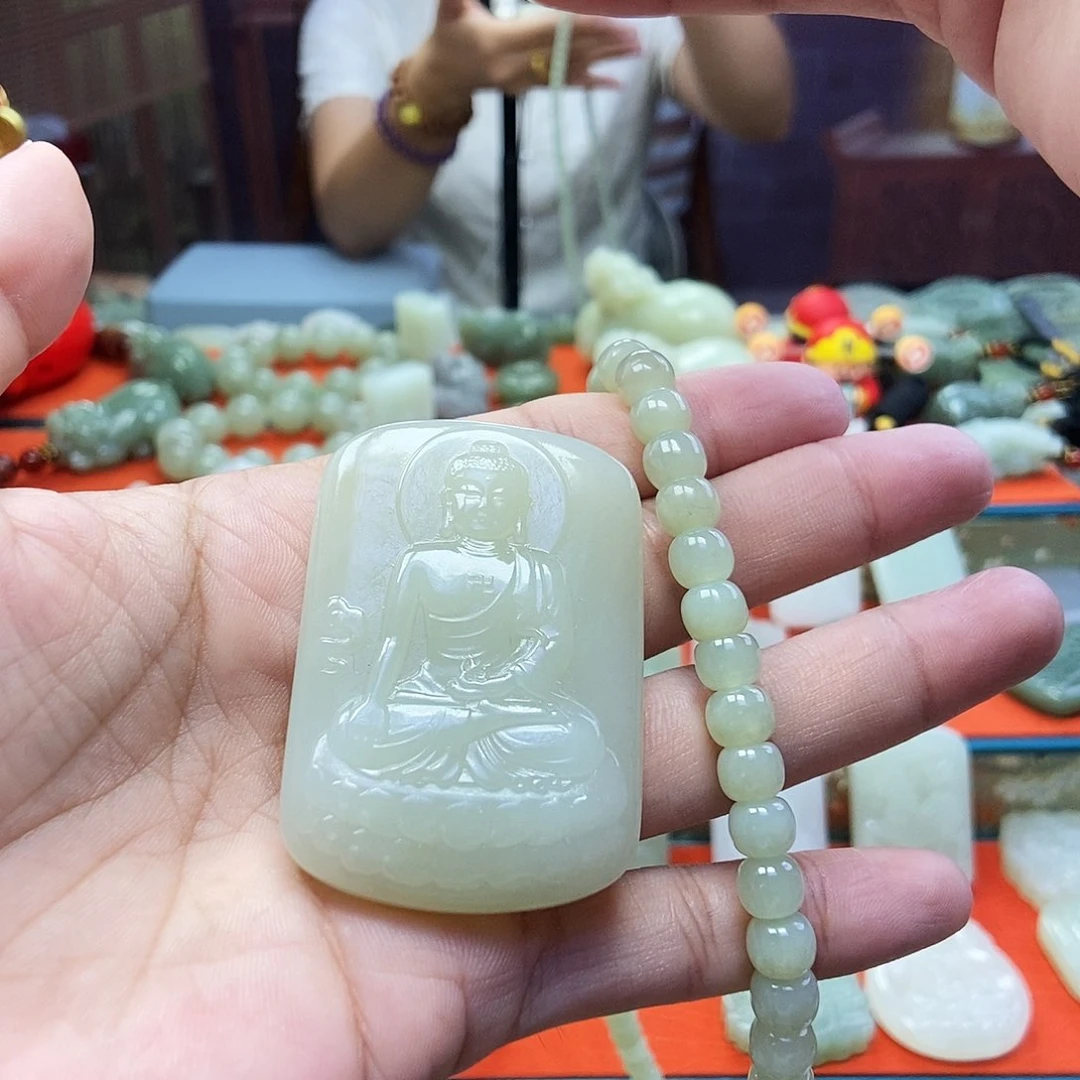 颈饰未镶嵌和田玉重****保