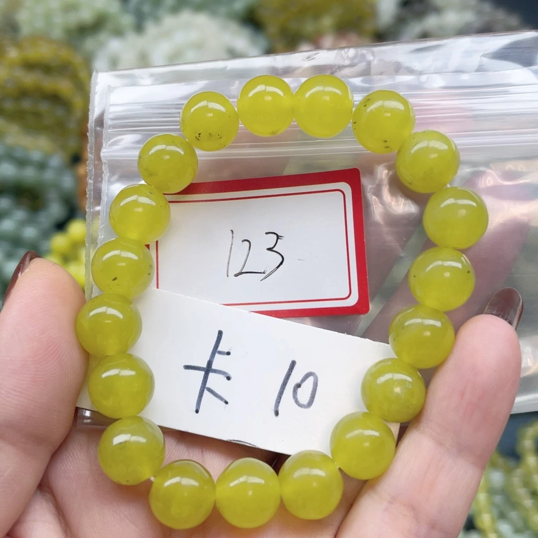 未镶嵌蛇纹石玉手链