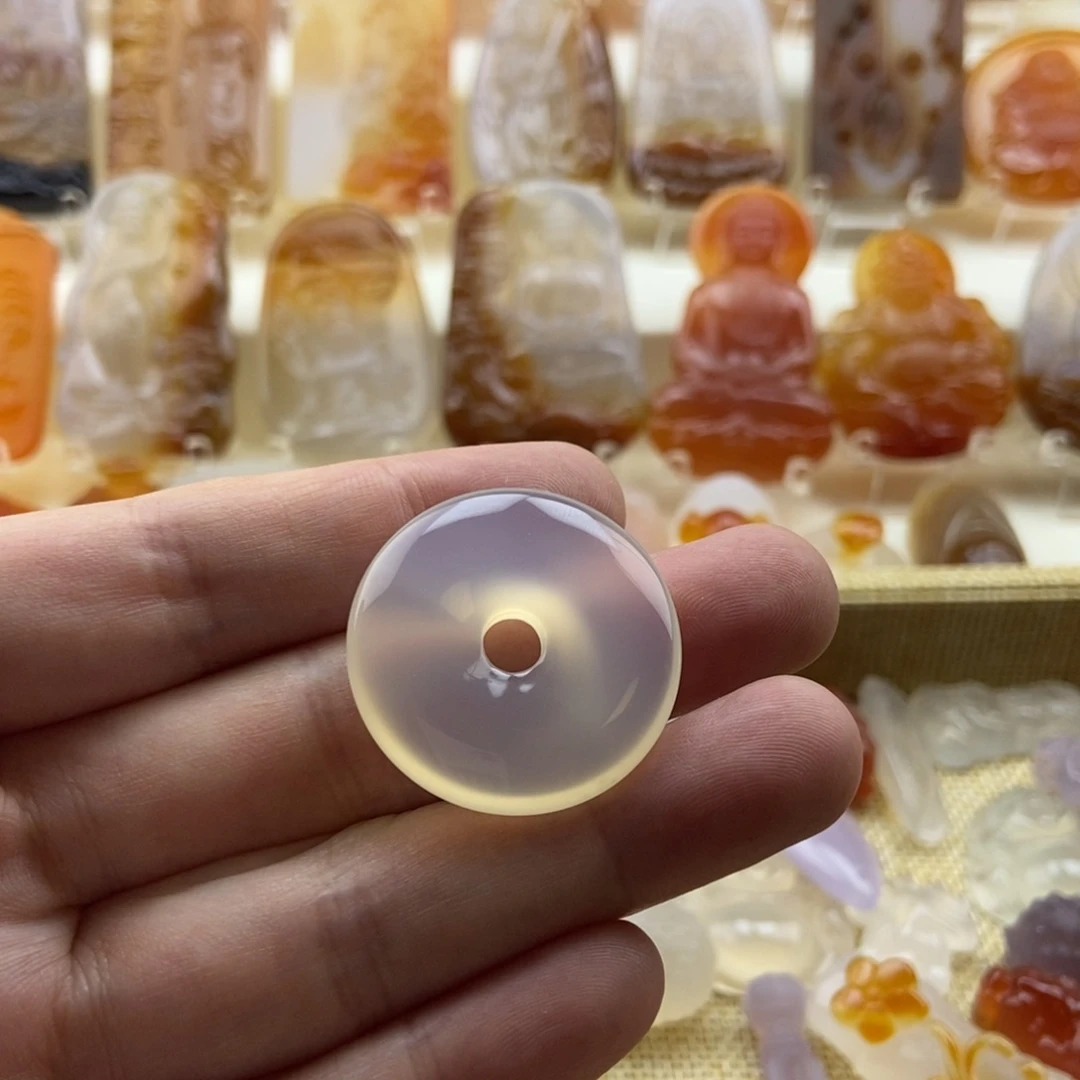 玛瑙/玉髓未镶嵌吊坠(不含链)